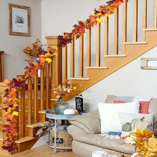 4 Pcs Fall Maple Leaf, 5.9Ft/Piece {3}