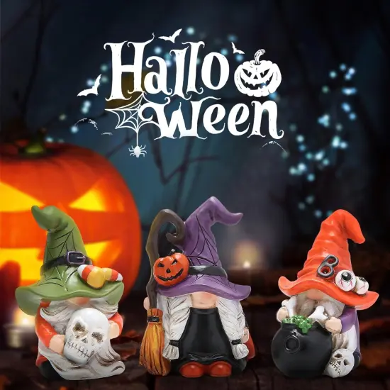 Halloween Gnomes Table Decorations - Multicolor {4}