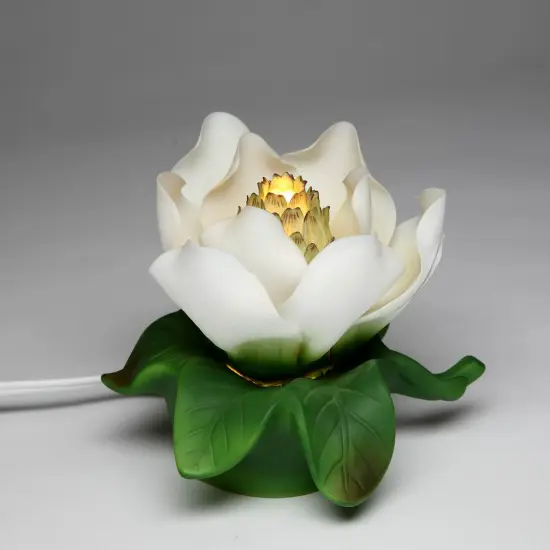 Ceramic Magnolia Flower Nightlight, Home D&eacute;cor, Gift for Her, Gift for Mom, Bedroom D&eacute;cor {2}