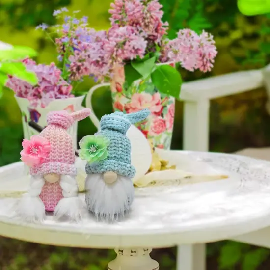 2 PCS Flower Farmhouse Gnomes Plush Decor {2}