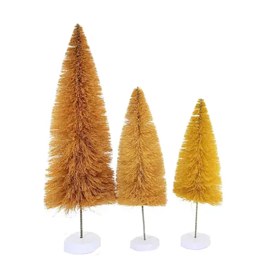 Cody Foster 15.5 Inch Spectrum Trees Rainbow Yellow Fall Decorative Tree Set , Thanksgiving Decor Bottle Brush Village Decorate {2}