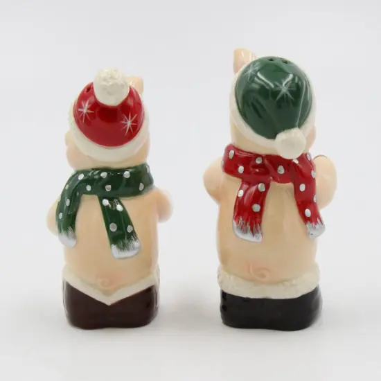 Christmas Pig Salt And Pepper Shakers, Home D&eacute;cor, Gift for Her, Gift for Mom, Kitchen D&eacute;cor, Farmhouse Decor {4}