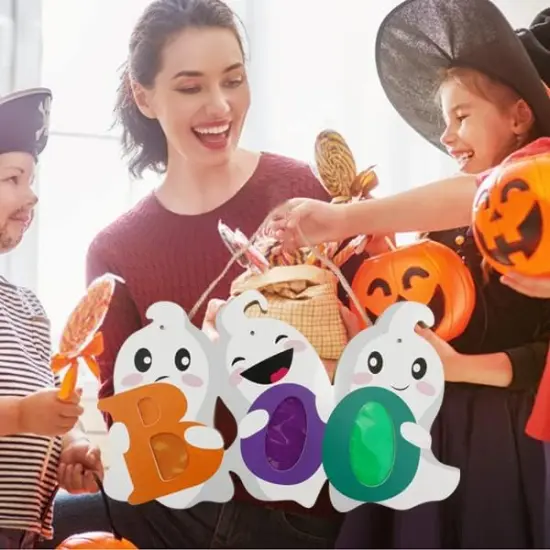 Halloween Welcome Sign,Outdoor Hanging Lighted Sign {4}