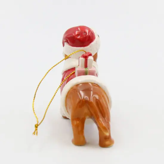 Ceramic Dachshund Santa Dog Christmas Tree Ornament, Home Décor, Gift for Her, Gift for Mom, Kitchen Décor, Dog Lover Gift, Pet Loss Gift {4}