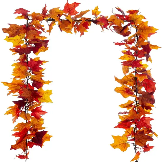 Fall Garland Maple Leaves Garlands 6.5Ft {1}