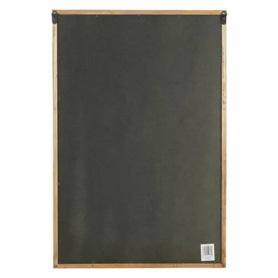 Brown Metal Farmhouse Wall Mirror with Antique Black Accents 20.5 inches {5}