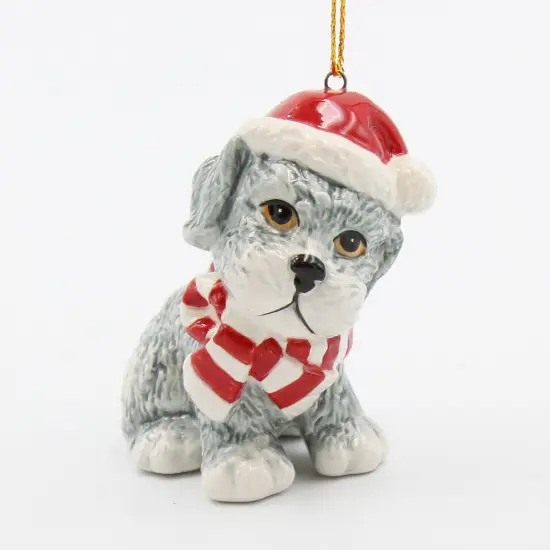 Ceramic West Terrier Christmas Ornament, Home D&eacute;cor, Gift for Her, Gift for Mom, Kitchen D&eacute;cor, Dog Lover Gift, Pet Loss Gift {2}