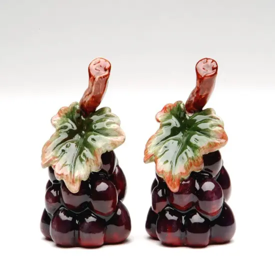 Ceramic Grape Salt and Pepper Shakers, Home D&eacute;cor, Gift for Her, Gift for Mom, Kitchen D&eacute;cor, Dining Table D&eacute;cor {3}
