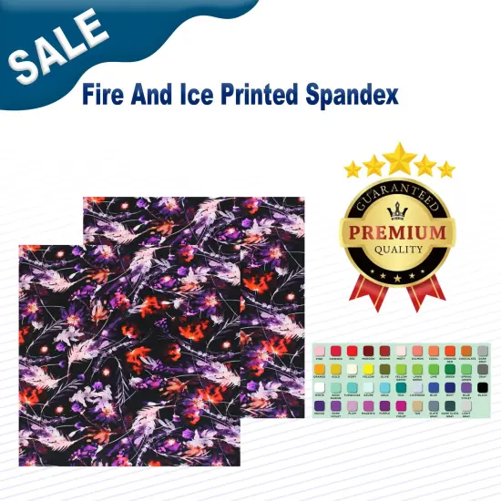 Fire And Ice Printed Spandex Fabric {2}