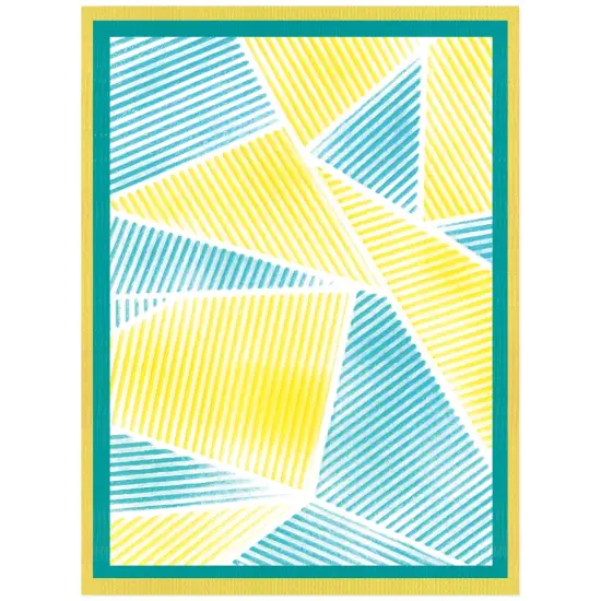 Sizzix A6 Cosmopolitan Stencil By Stacey Park 2/Pkg-Down The Line #2 {3}