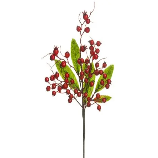 Allstate Berry Artificial Floral Christmas Spray - 16" - Red and Green {1}