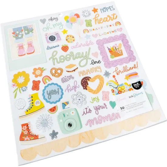 Shimelle Live The Dream Foam Stickers-12"X12" {3}