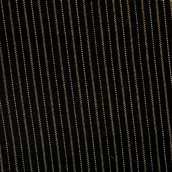 1 Yard Stretch Stripe Suiting Fabric Black Khaki Color 44/45" Width Apparel Fabric {1}
