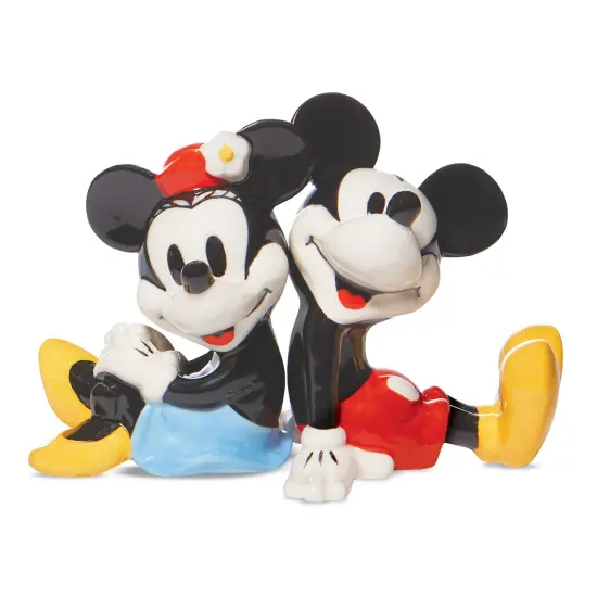Collections Etc Disney&reg; Mickey & Minnie Salt & Pepper Shakers {2}