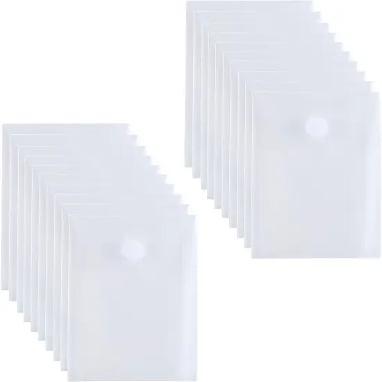 Vertical Plastic Envelopes - 20 Pack {1}