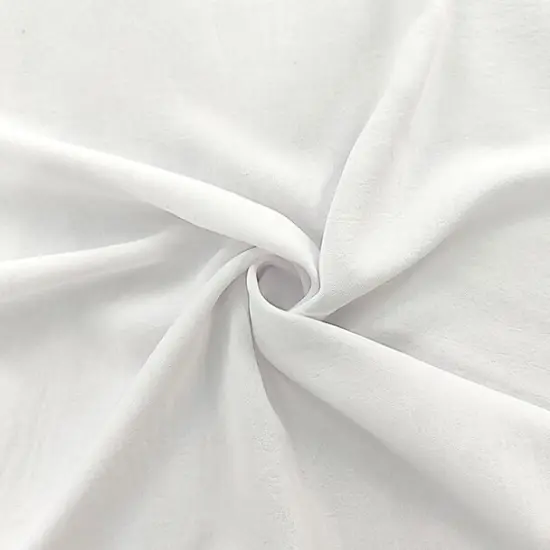 1 Yard Lightweight Air Flow Solid White Smooth Fabric 100% Polyester, 58/60" Wide {1}