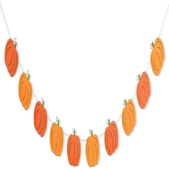 Felt Pumpkin Garland - Halloween Pumpkin Banner {1}