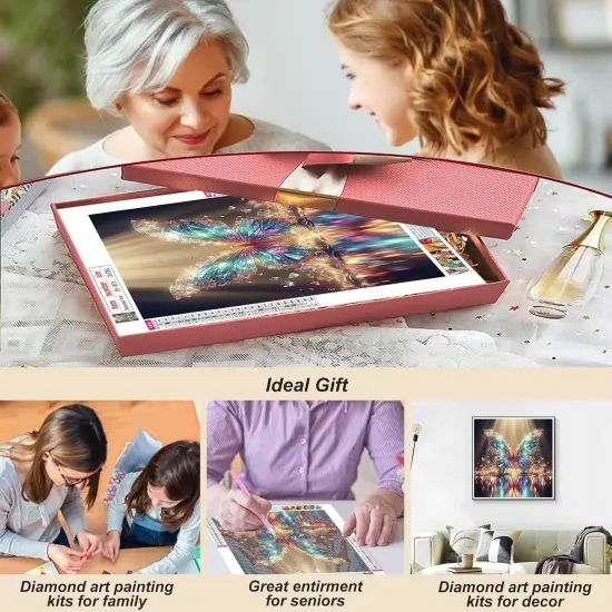Glow Butterfly Diamond Painting Kits for Adults {3}