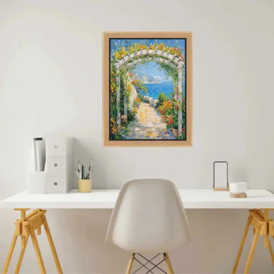 Contemporary Gold With Black Picture Frame 11x17 frame {4}