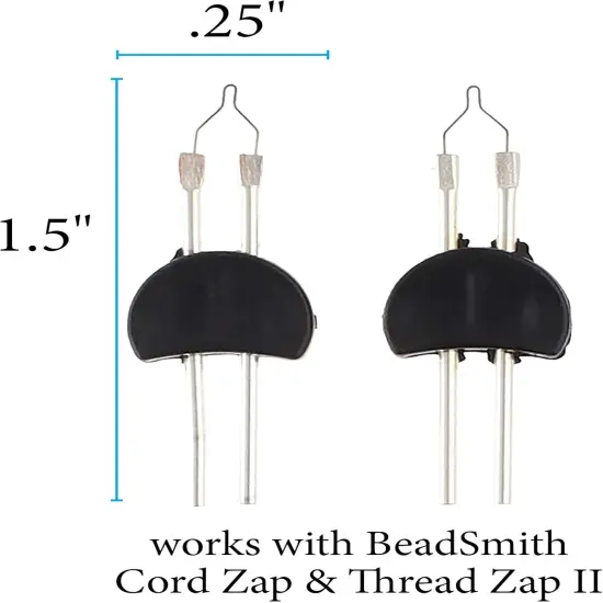 The Beadsmith Thread Zap Replacement Tips, for TZ1300 and TZ1500, 2 Pieces per Pack, Trim, Burn and Melt Thread with one Touch, Ideal for Finishing Bead Weaving and stringing Projects {2}