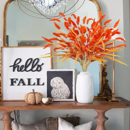8Pcs Fake Fall Flowers Stems {3}