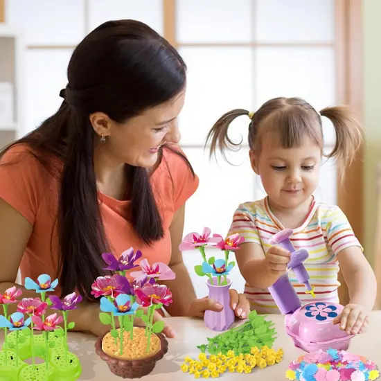 Fabric Flower Bouquet DIY Craft Kit for Kids {6}