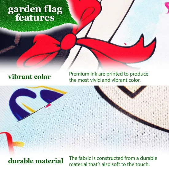 G128 Combo Pack: Garden Flag Stand 36x16IN & Garden Flag Happy Graduation Congrats Cap Printed 12x18IN Double Sided {3}