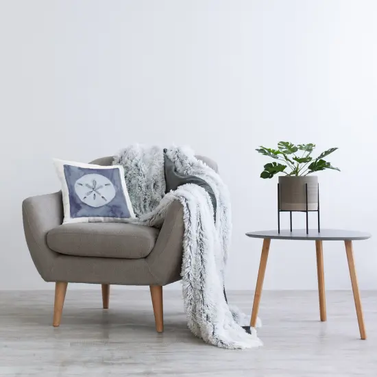 Stupell Industries Sand Dollar over Indigo Indoor Pillow, 18 x 7 x 18 {2}