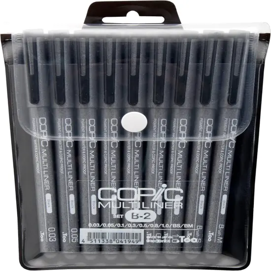 9-Piece Multiliner Inking Pen Set {1}