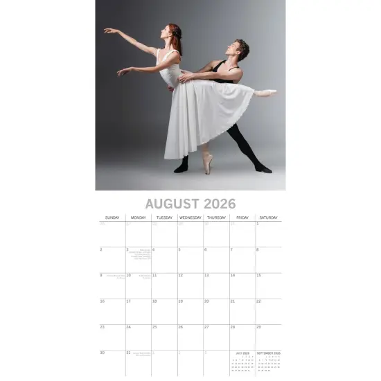 The Gifted Stationary 2026 Square Wall Calendar, Ballet, 16-Month Lifestyles Theme Hanging Calendar with 180 Reminder Stickers, Month Planner for Home, or Creative Spaces, 12x12 In Multicolor {3}