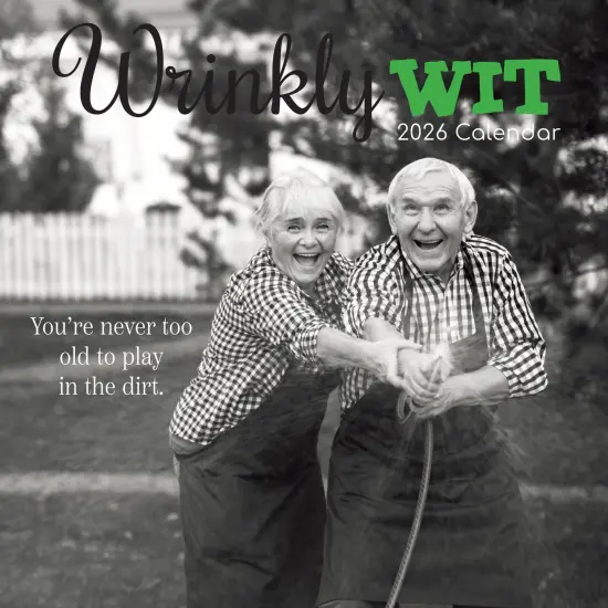 The Gifted Stationary 2026 Square Wall Calendar, Wrinkly Wit, 16-Month Funny Corner Theme Hanging Calendar with 180 Reminder Stickers, Month Planner for Home, or Creative Spaces, 12x12 In Multicolor {1}