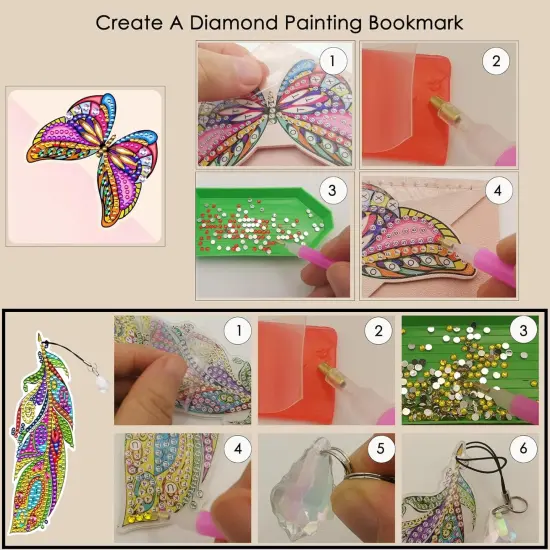 Butterfly Corner Diamond Painting Bookmark Kits {6}