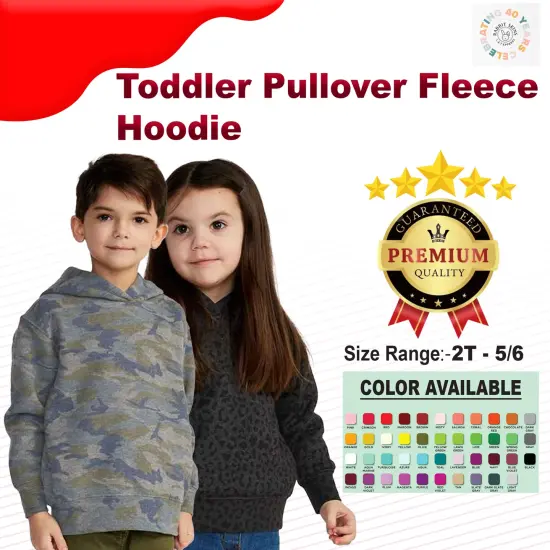 Toddler Pullover FleeceTurtle Neck Long Sleeve Hoodie Heather {2}