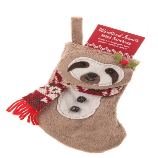 Mini Stocking Gift Card Holder - Sloth {2}