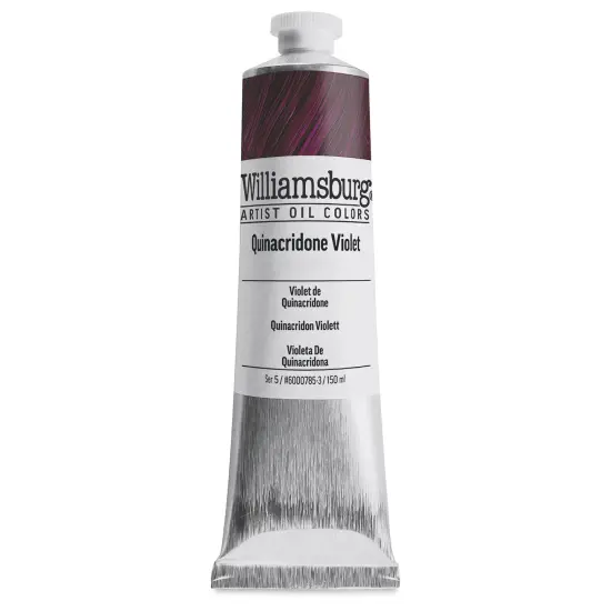Williamsburg Handmade Oil Paint - Quinacridone Violet, 150 ml tube {2}