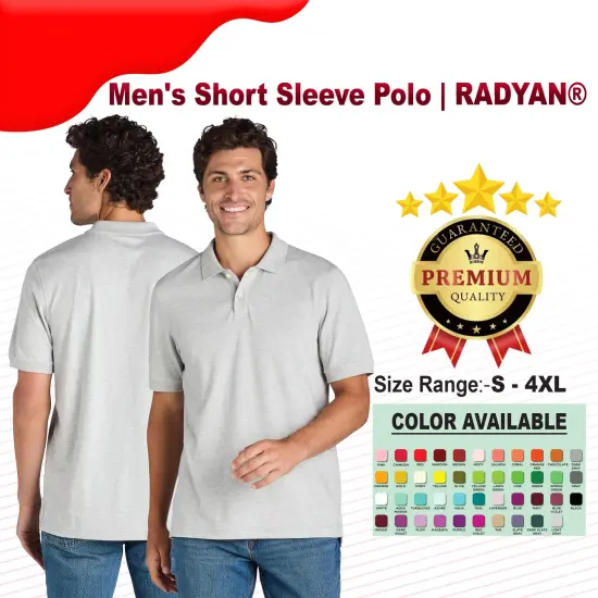 Men's Short Sleeve Polo | RADYAN&reg; BLACK {2}