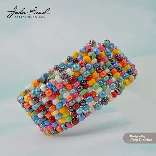 John Bead 6/0 Mixed Czech Glass Seed Beads, 100g Turquoise Mix {2}