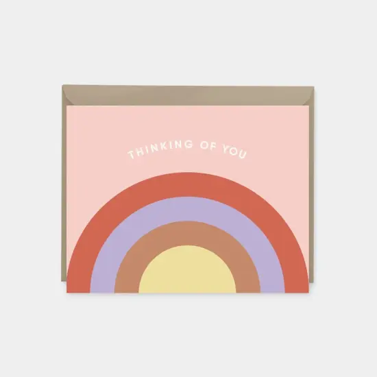 Rainbow Arc Thinking of You Card {5}