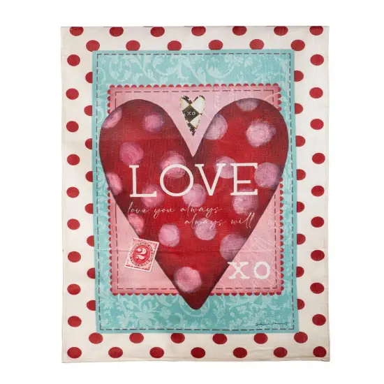 Vintage Valentine Garden Flag 2 Sided {1}