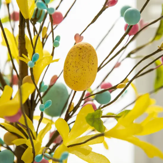 Set of 2 18"H Easter Egg Table Tree D&eacute;cors Yellow {6}