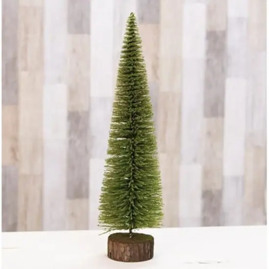 Mossy Bottle Brush Pine Tree 16" {1}