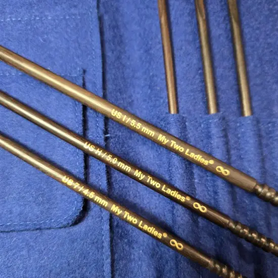 My Two Ladies | Infinity | Crochet Hook Set | Ebony | Sizes E, F, G, 7, H, I {4}