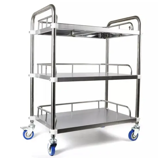 Rolling Salon Trolley Esthetician Cart Beauty Spa Facial Steel Storage Station {1}