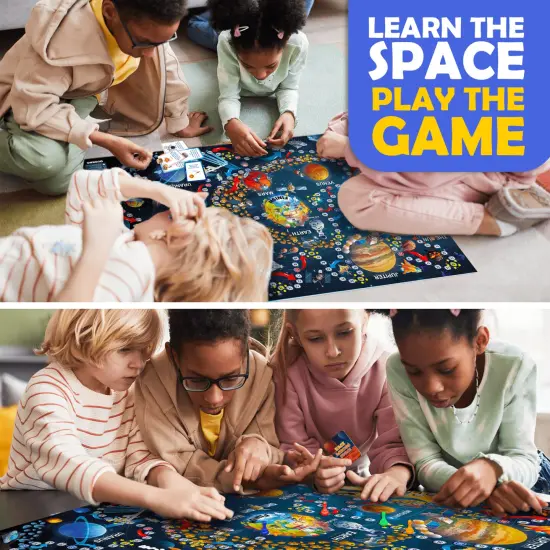 Race Across the Space for Kids 8-12 | Space Board Game {6}