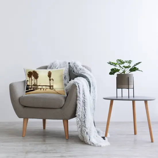 Looming Palms Beach Decorative Printed Throw Pillow Design by Noah Bay, 14 x 7 x 20 {2}