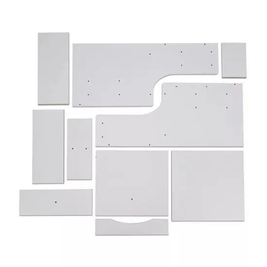 Modern Nightstand Bedside Table W/2 Drawers White Bed Side End Table Bedroom {4}