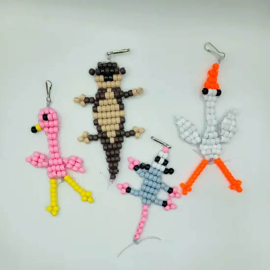 Ink and Trinket Kids Otter Bead Animals, Pony Bead Crafts {3}