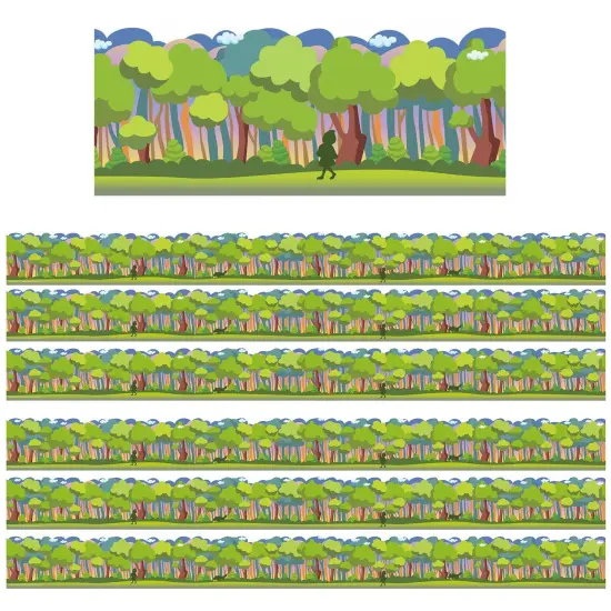 Once Upon A Dream Forest Extra Wide Die-Cut Deco Trim&reg;, 37 Feet Per Pack, 6 Packs {1}