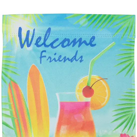 Northlight Tropical Beach Outdoor Garden Flag 12.5" x 18" Blue {6}