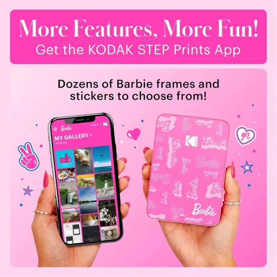 Kodak x Barbie Step Slim Instant Portable Photo Printer Barbie Starter Bundle (Signature Style) {3}